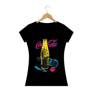 Nome do produtoCOCA-COLA NEON - Camiseta Personalizada com Estampa Pop Art