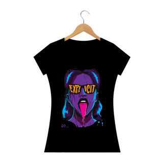 Nome do produtoEXPLICIT GIRL - Camiseta Personalizada com Estampa Pop Art