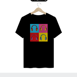 Nome do produtoHEADPHONE POP ART - Camiseta Personalizada com Estampa Pop Art Geek