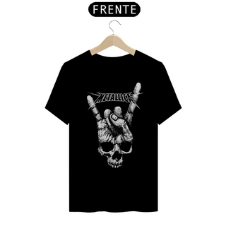 Nome do produtoMÃO-CAVEIRA METALLICA - Camiseta Personalizada com Estampa Rock n Roll