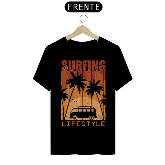 SURFING LIFE STYLE - Camiseta Personalizada com Estampa de Surf
