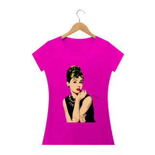 Nome do produtoCamiseta Personalizada Feminina Estampa AUDREY HEPBUM Smicking