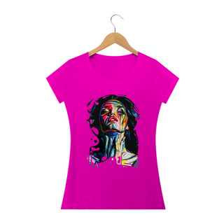 Nome do produtoBRUNETTE ORGASM - Camiseta Feminina Personalizada com Estampa Pop Art