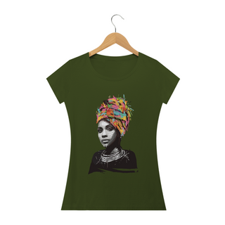 Nome do produtoMULHER AFRICANA - Camiseta Personalizada com Estampa Pop Art