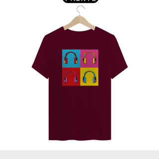 Nome do produtoHEADPHONE POP ART - Camiseta Personalizada com Estampa Pop Art Geek
