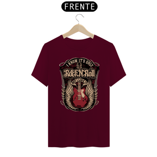 R'N'R ACOUSTIC GUITAR - Camiseta Personalizada com Estampa de Rock