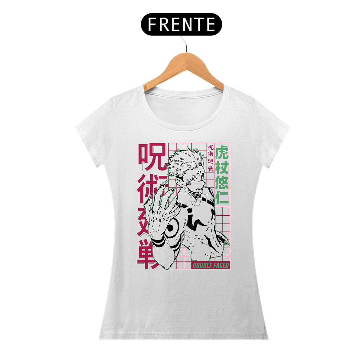 Nome do produto: Camiseta Baby Long : Sukuna | Jujutsu Kaisen