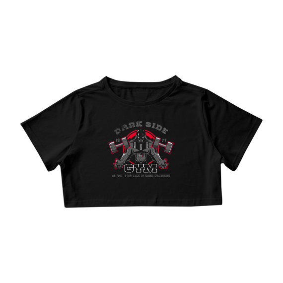 Camisa Cropped Feminina: Darth Vader GYM