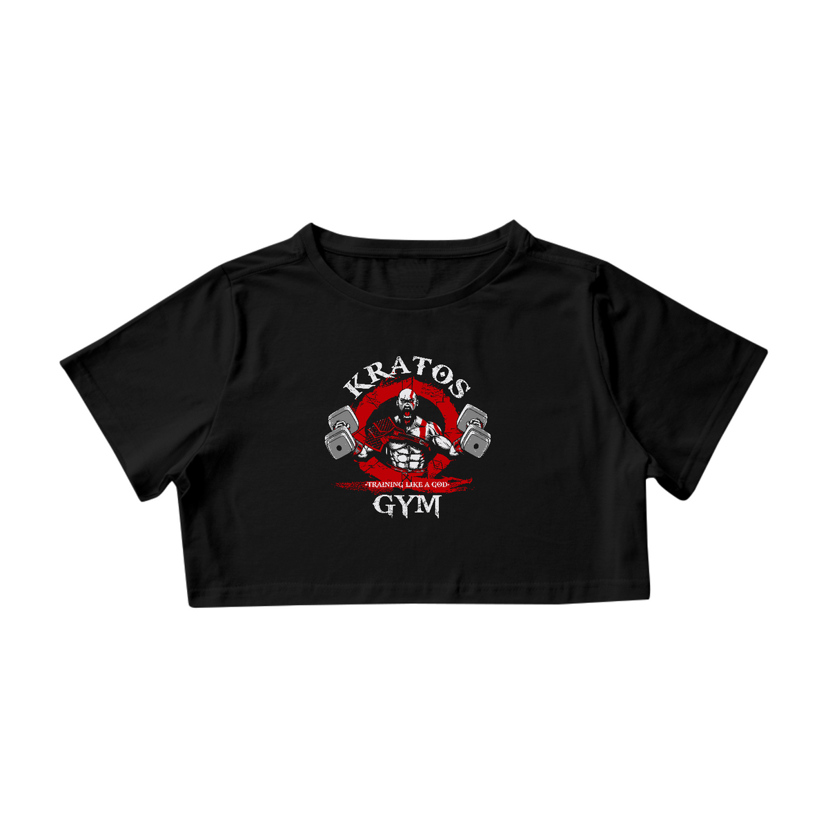 Nome do produto: Camisa Cropped Feminina: Kratos GYM