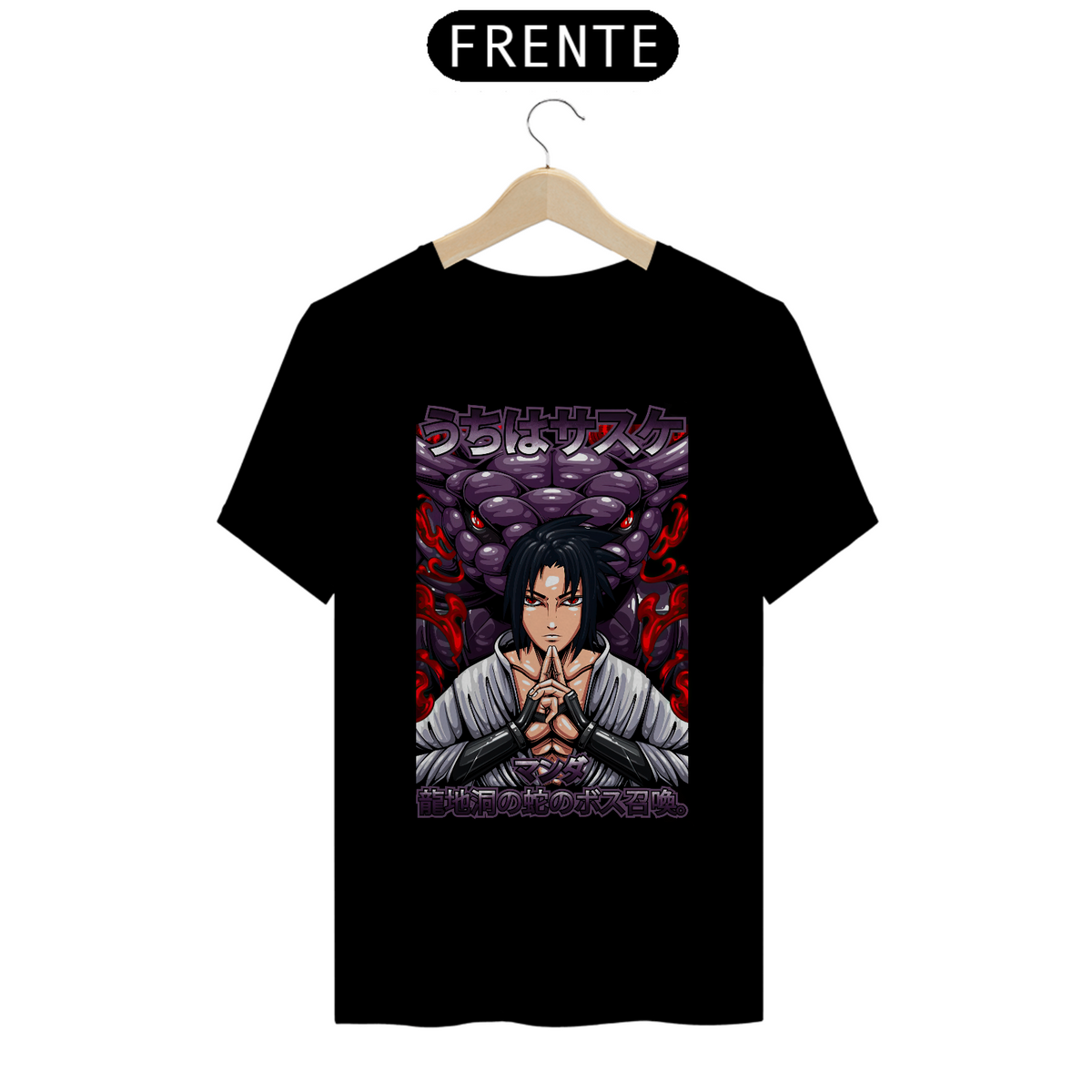 Nome do produto: Camiseta Unissex: Sasuke Uchiha | Naruto