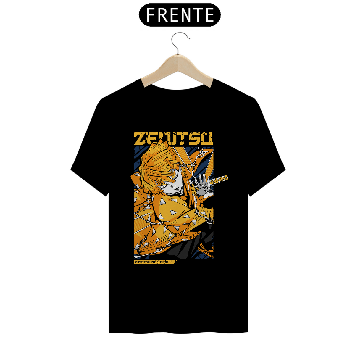 Nome do produto: Camiseta Unissex: Zenitsu Agatsuma | Demon Slayer