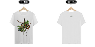 Nome do produtoColeção Símbolos & Elementos - T-Shirt Classic Frente & Verso Caboclo Cobra Coral