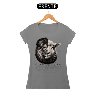 Nome do produtoCAMISETA Cordeiro e Leão - (Camiseta Feminina)