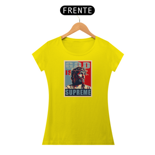 Nome do produtoCAMISETA GOD is Supreme - Pop Art - (Camiseta Feminina)