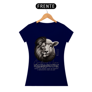 Nome do produtoCAMISETA Cordeiro e Leão - (Camiseta Feminina)