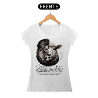 Nome do produtoCAMISETA Cordeiro e Leão - (Camiseta Feminina)