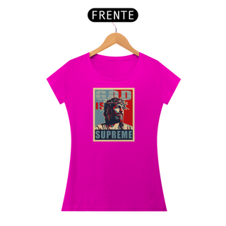 Nome do produtoCAMISETA GOD is Supreme - Pop Art - (Camiseta Feminina)