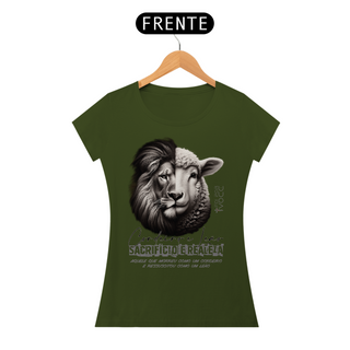 Nome do produtoCAMISETA Cordeiro e Leão - (Camiseta Feminina)