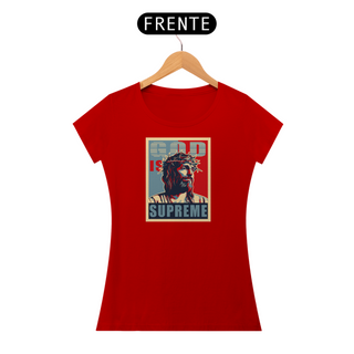 Nome do produtoCAMISETA GOD is Supreme - Pop Art - (Camiseta Feminina)