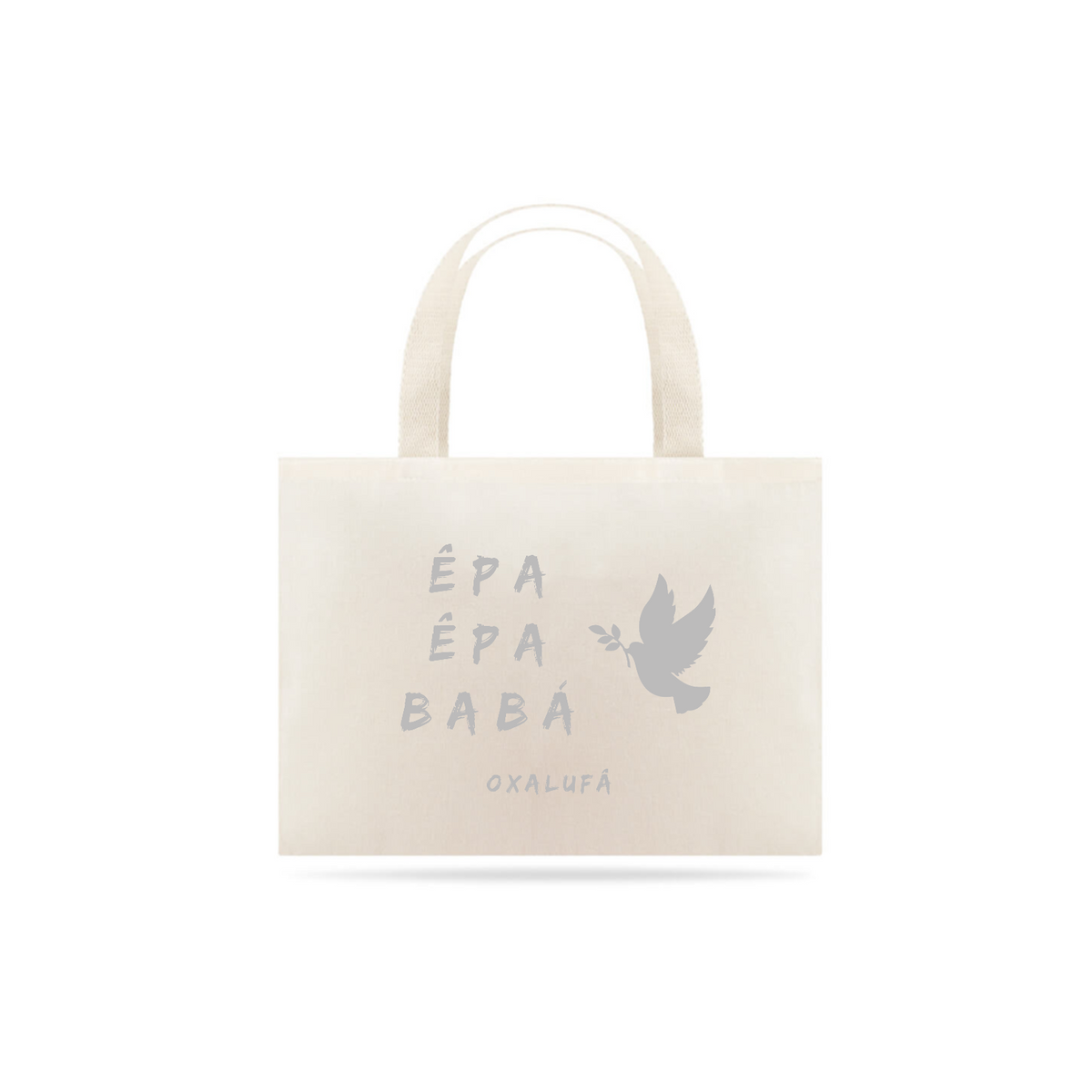 Nome do produto: Bolsa  Òrìsànlá Ecobag - Saudação Epa Epa Bàbá Oxalá