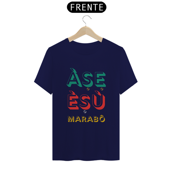 Camiseta Esu Marabô 100% Algodão Fio 24.1, 145g costura simples e gola ribana