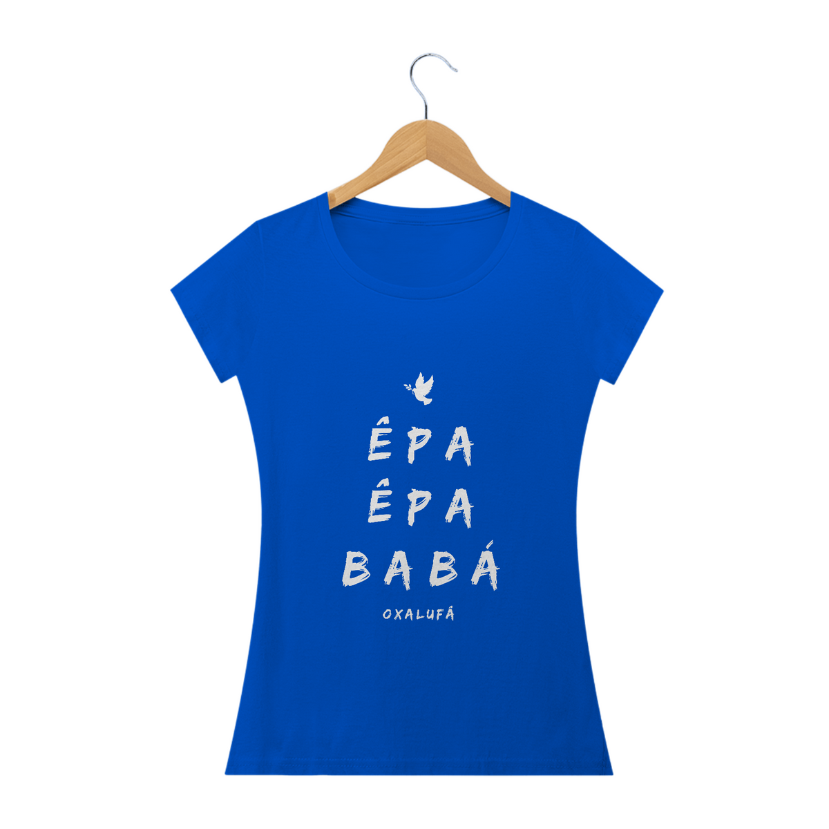 Nome do produto: Camiseta Feminina Òrìsànlá- Saudação Epa Epa Bàbá 