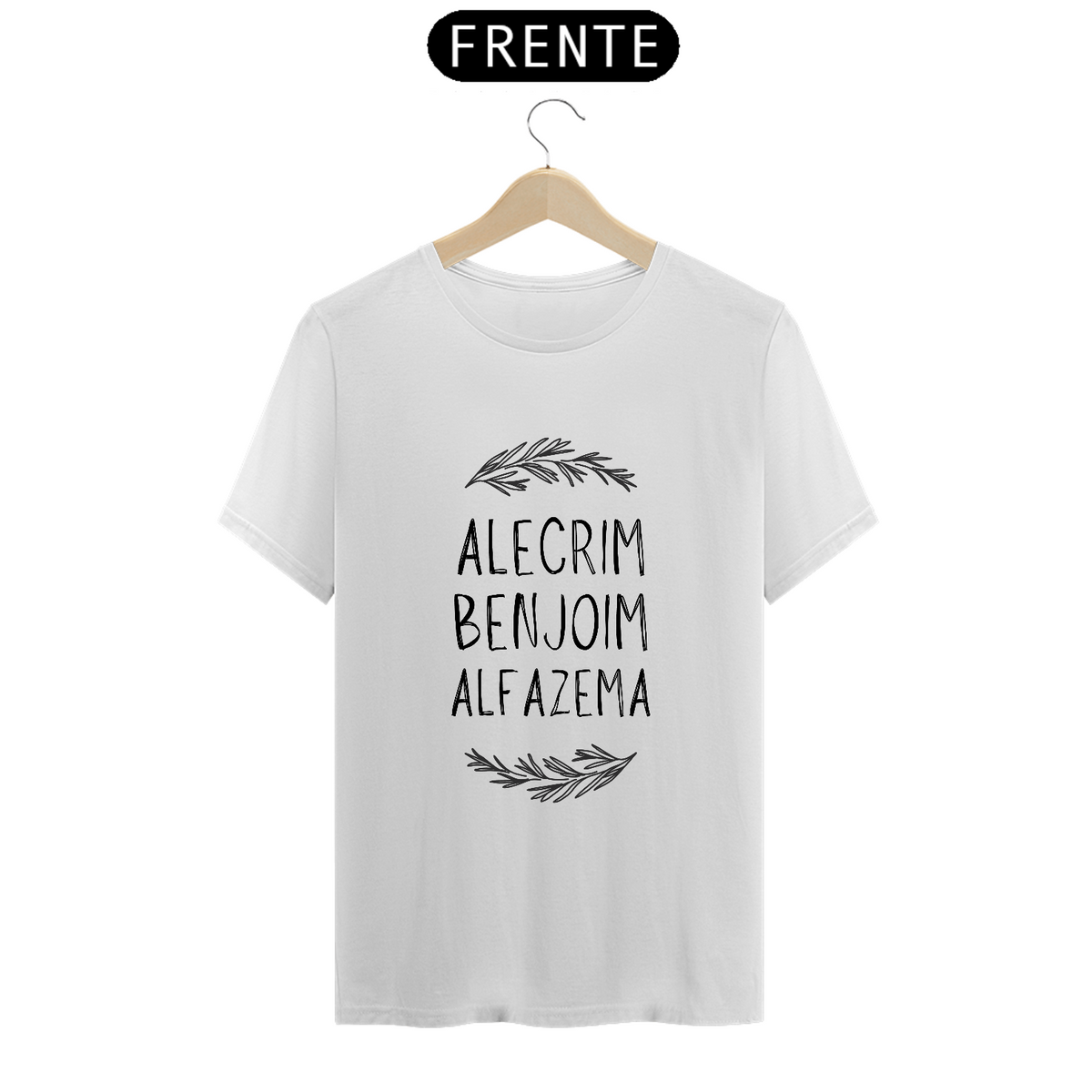 Nome do produto: Camiseta Alecrim, Benjoim Alfazema 100% Algodão Fio 24.1, 145g costura simples e gola ribana