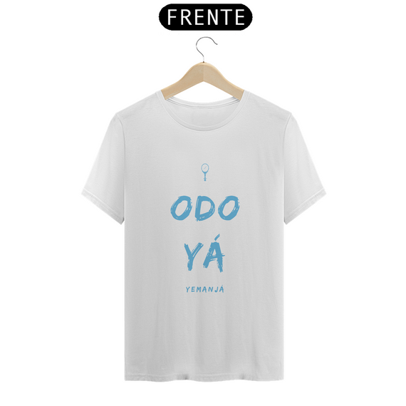 Camiseta Masculina Yemojá Yemanjá Saudação Odomiô - 100% Algodão Fio 30.1