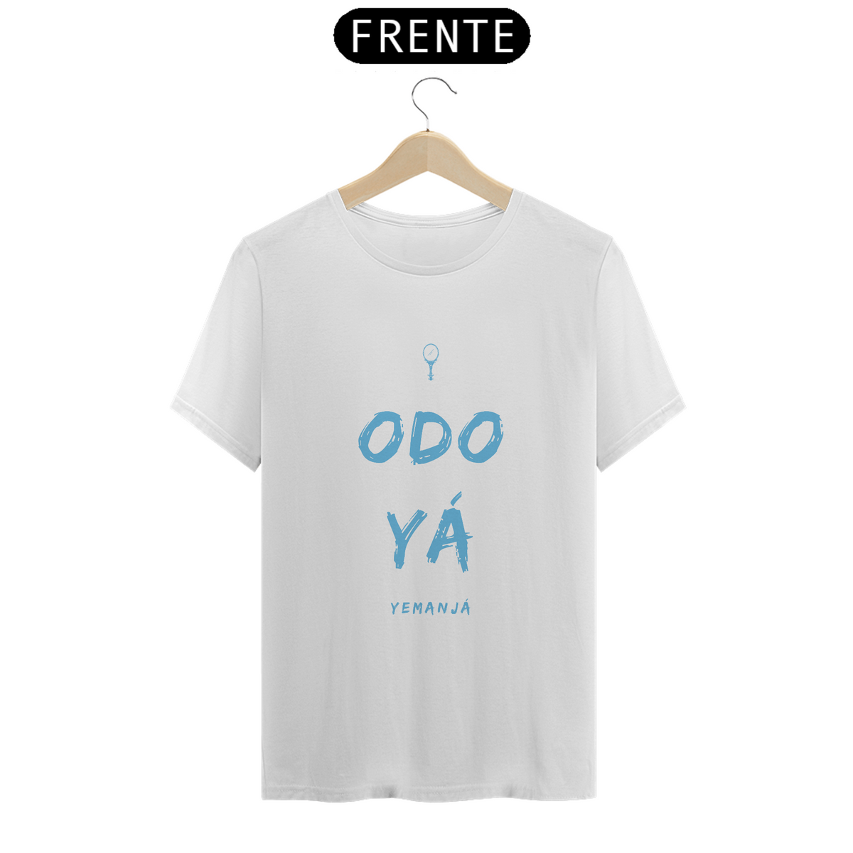 Nome do produto: Camiseta Masculina Yemojá Yemanjá Saudação Odomiô - 100% Algodão Fio 30.1