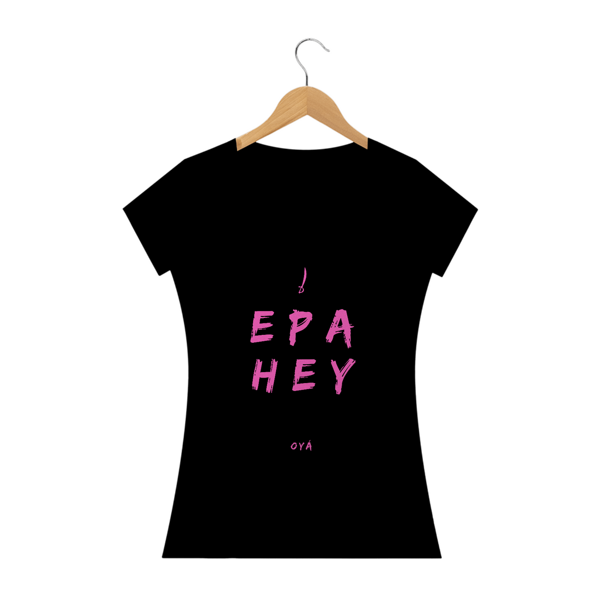 Nome do produto: Camiseta Feminina Oya Saudação  Epa Hey Oyá  