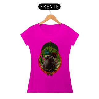 Nome do produtoCamiseta Feminina Exu e Oxossi - By Ziggy Artes 100% Algodão Fio 30.1 Malha Fria Gola Ribana Costura Reforçada 3X Sem Juros [Frete Grátis]