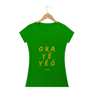 Nome do produtoCamiseta Feminina Osun Oxum - Saudação Òóré Yéyé Osun