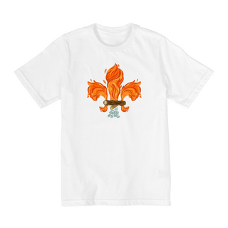 Nome do produtoCamiseta Infantil Flor de Lis Fogueira 