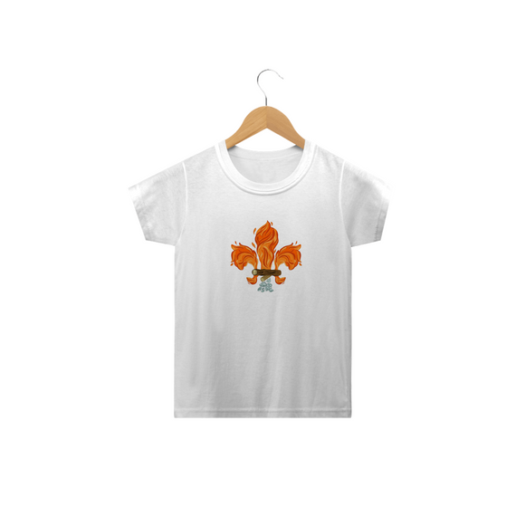 Camiseta Infantil Flor de Lis Fogueira