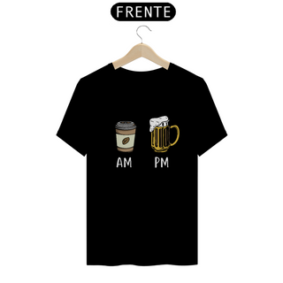 Camiseta Prime Am Coffee / Pm Beer