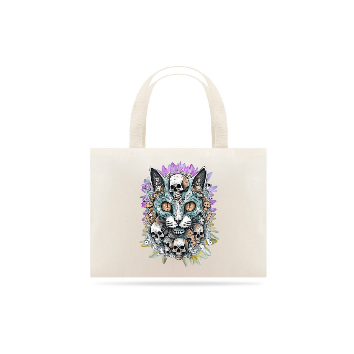 Nome do produto: Eco Bag Soy Caveira - Gato Skull