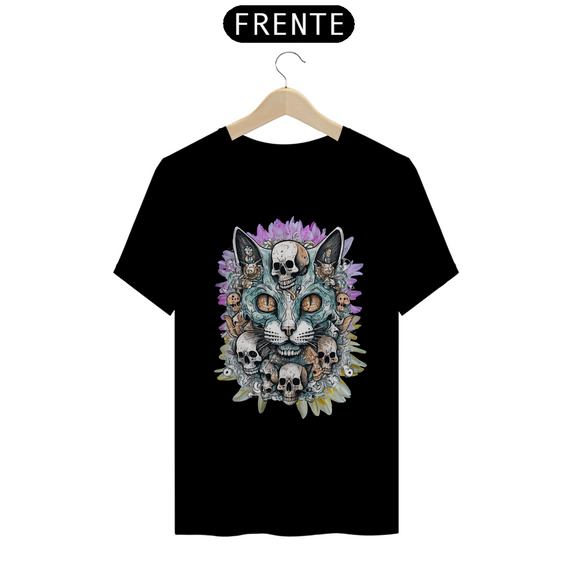 Camiseta Soy Caveira  - Gato Skull