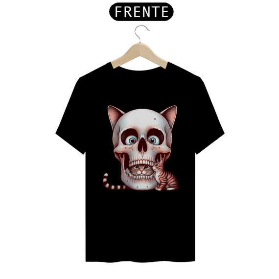 Camisa Soy Caveira - Gato Skull