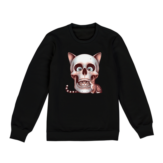 Moletom Soy Caveira - Gato Skull