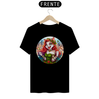 Camiseta Unissex - Gata Hera Venenosa - Um Toque de Encanto Felino