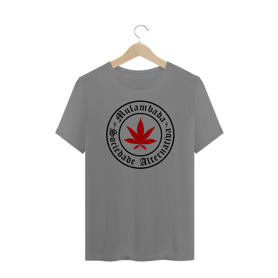 Sociedade Alternativa (weed) - Plus Size - Cinza/Branco