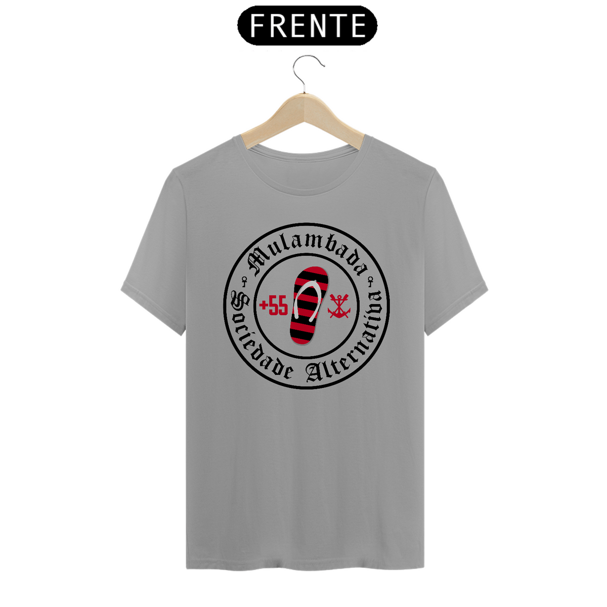 Nome do produto: Sociedade Alternativa (++55) - T-Shirt Quality - Branco Cinza