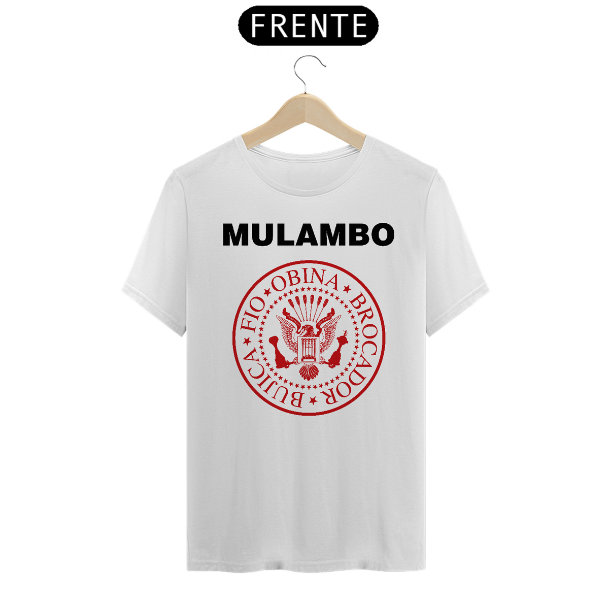 Nome do produto: Mulambo - T-shirt Quality - Branco/Cinza