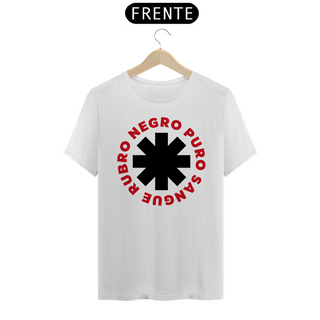 Nome do produtoPuro Sangue Rubro Negro - T-Shirt Quality - Branco/Cinza