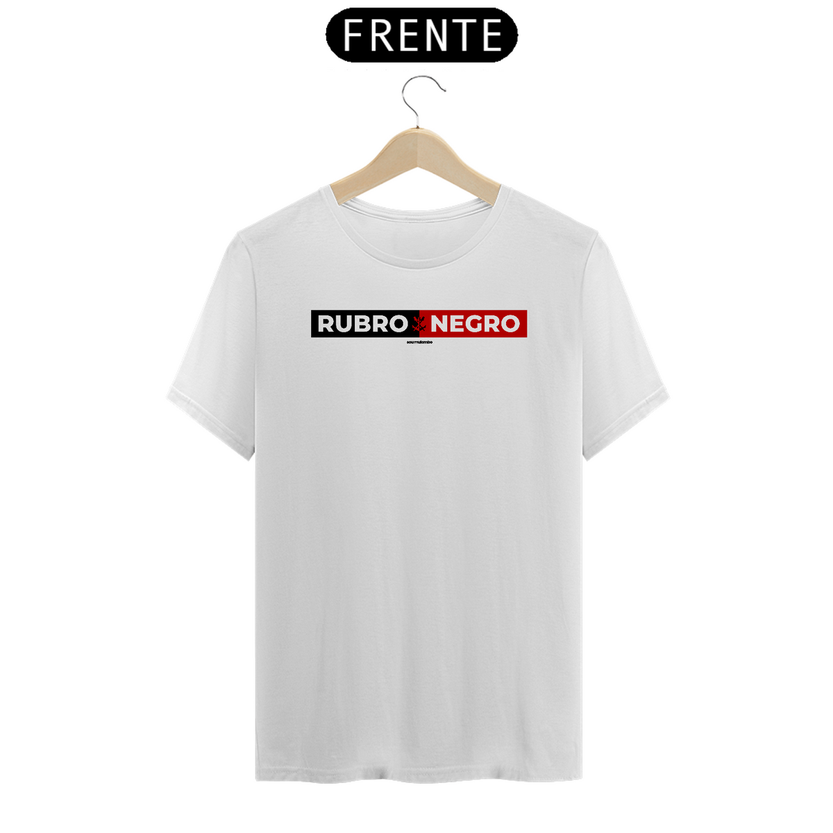 Nome do produto: Rubro Negro - T-shirt Premium - Branca