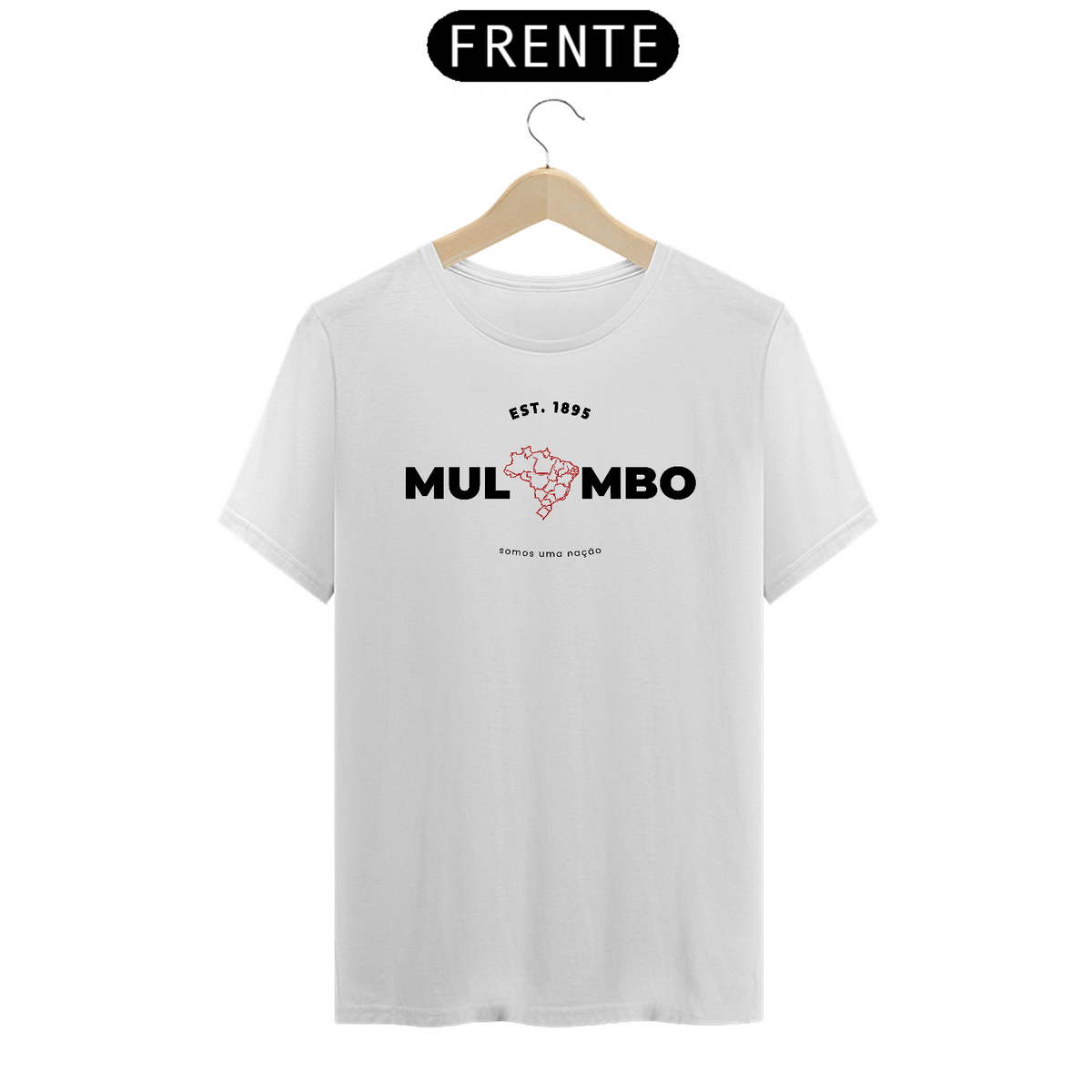 Nome do produto: Somos uma Nação - T-shirt Prime - Branca/Marfim