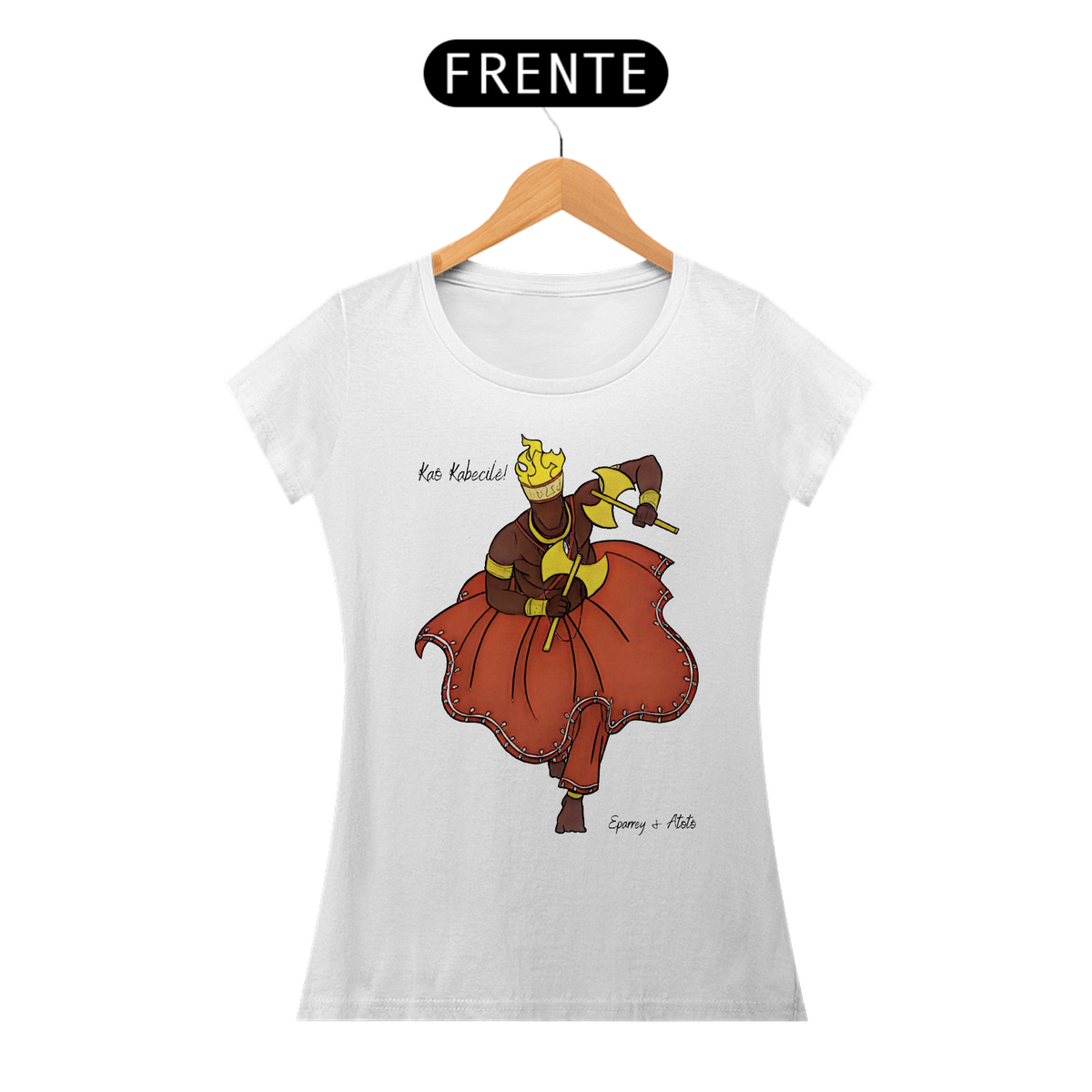 Nome do produto: Camiseta Feminina Orixá Xangô