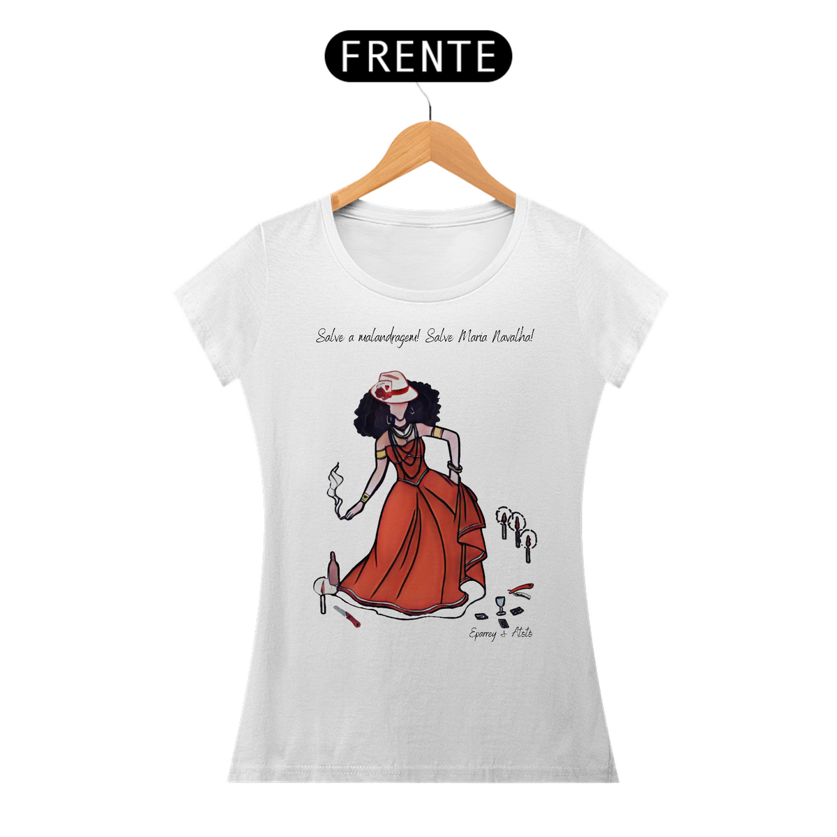 Nome do produto: Camiseta Feminina Maria Navalha