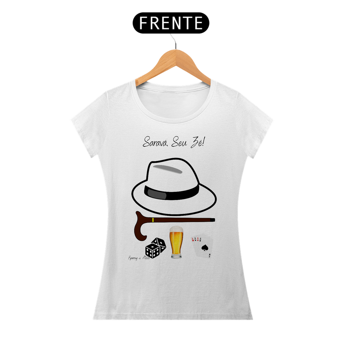 Nome do produto: Camiseta Feminina Zé Pelintra 