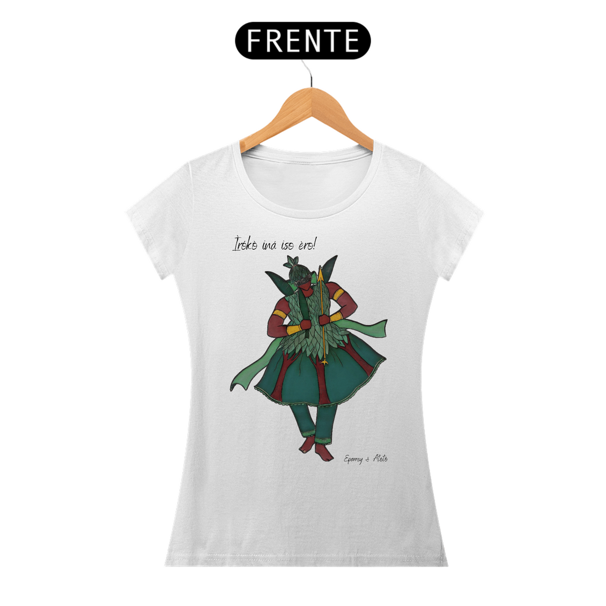 Nome do produto: Camiseta Feminina Orixá Irôko